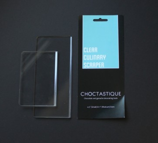 Clear Cake Scraper Set - Small and Medium